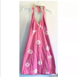 Lilly Pulitzer Vintage Daisy Pink Halter Dress